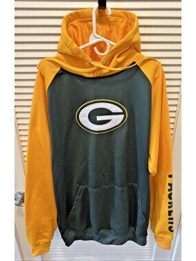 Green Bay Packers Hoodie Men's 2XLT (Tall) NFL Football Fanatics Sweatshirt RARE
